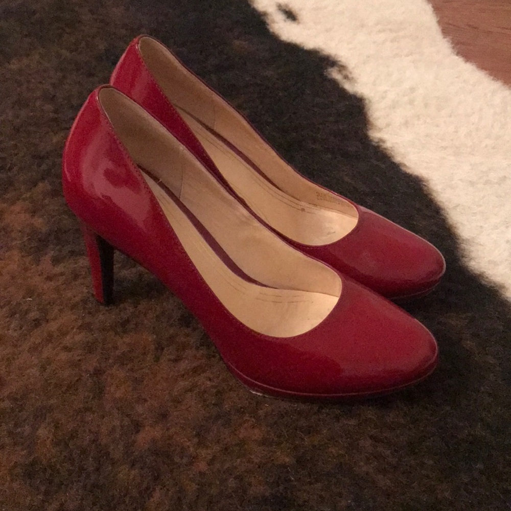 Cole Haan Red Patent Leather Nike Air Pumps